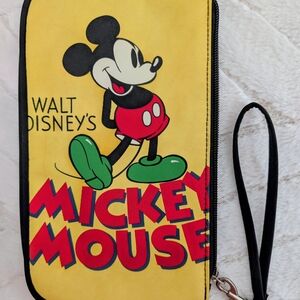 Disney Wristlet Mickey Mouse Yellow